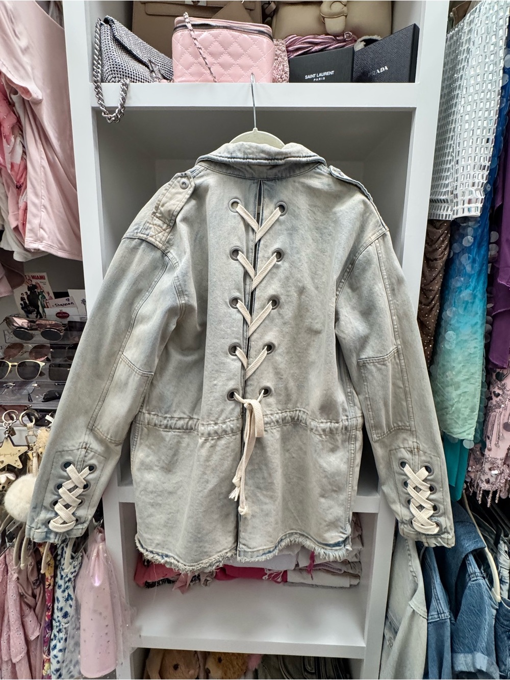 Free People Denim Coat